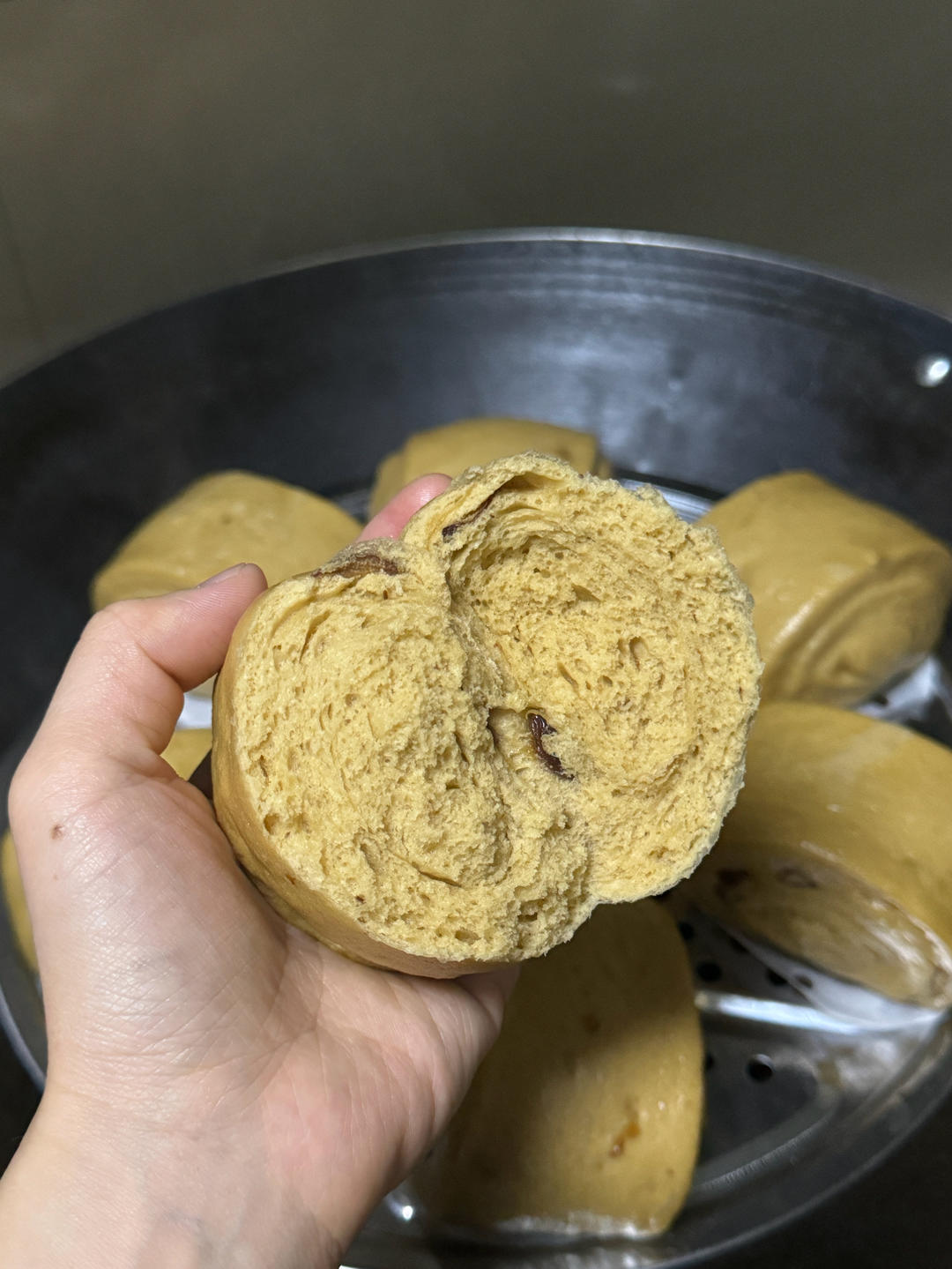 有料的红糖馒头（土豪包）