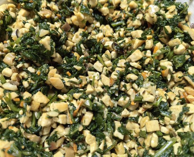 (纯素)菊花脑杂菇豆腐饺的做法