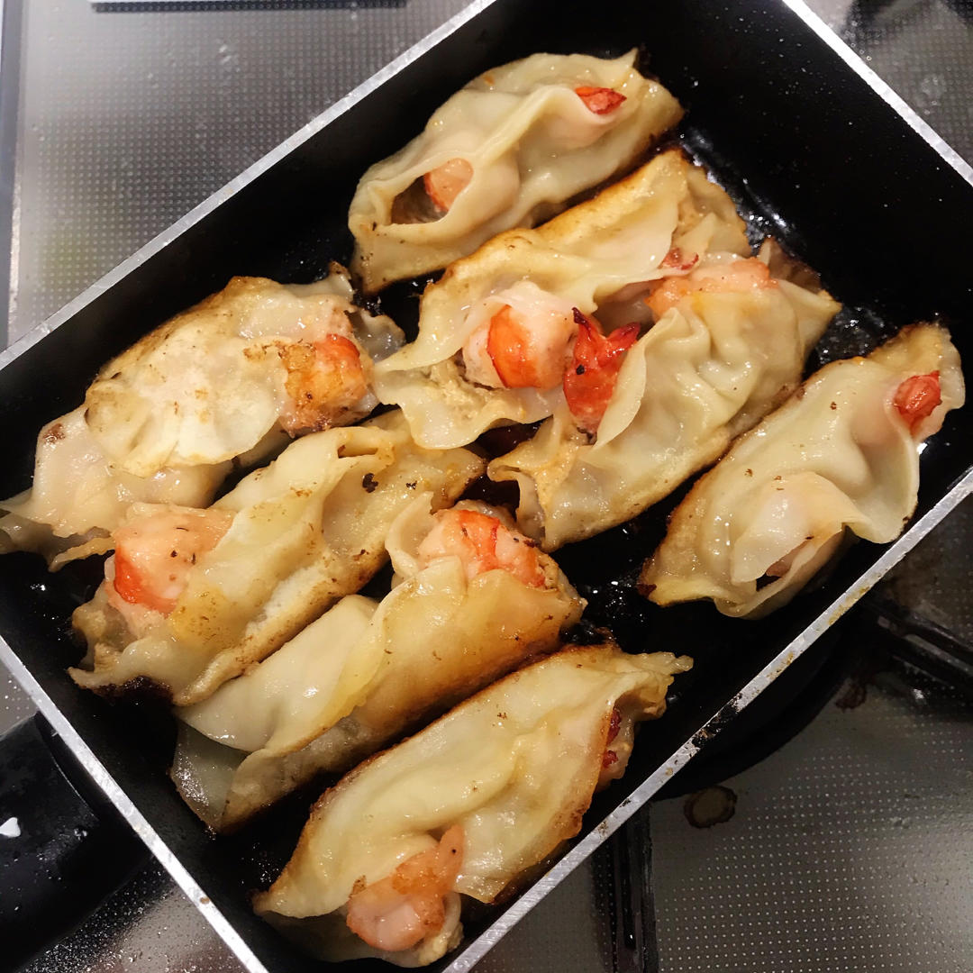 酥脆鲜虾锅贴