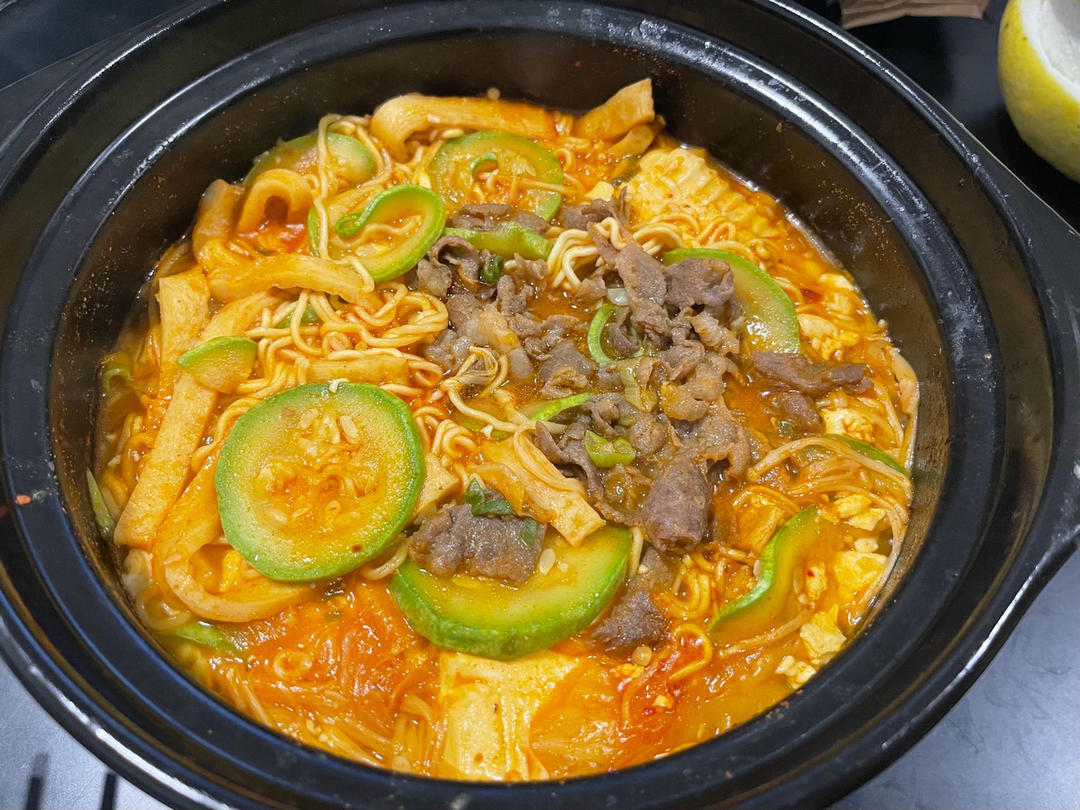 韩式辣海鲜豆腐汤