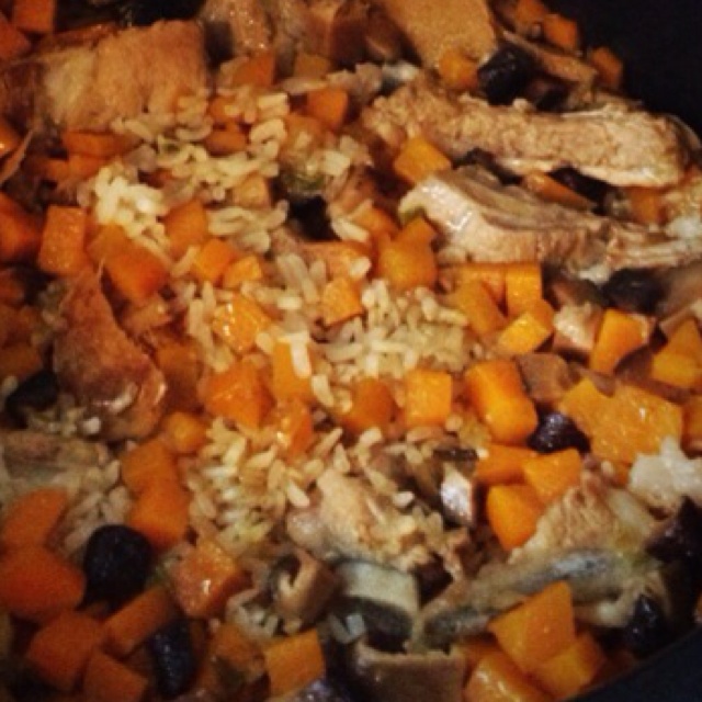 喷香排骨焖饭（爆好吃）