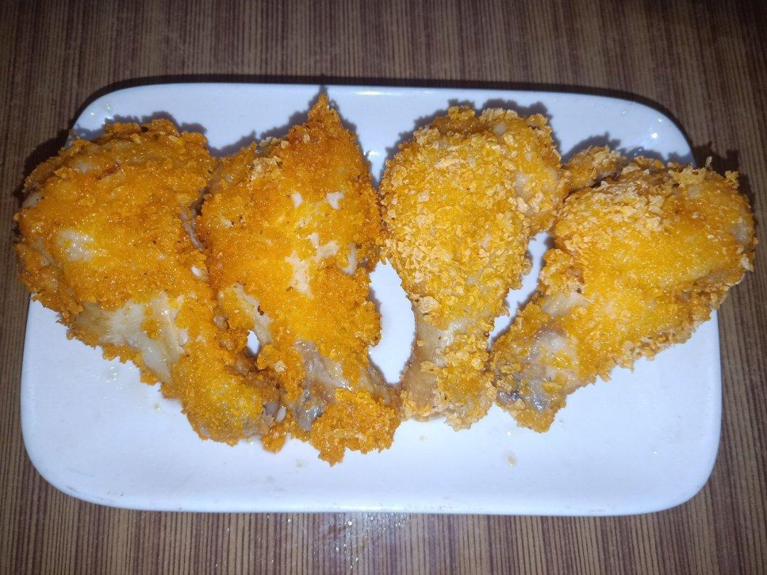 面包糠炸鸡腿