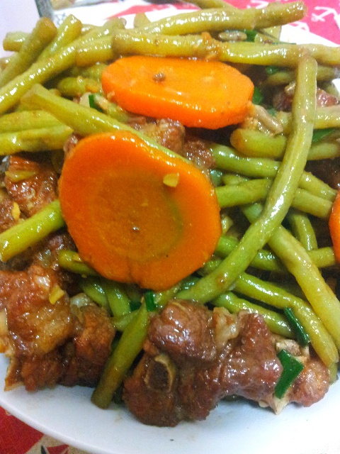 排骨炖豆角