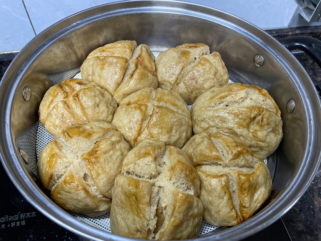 红糖开花馒头