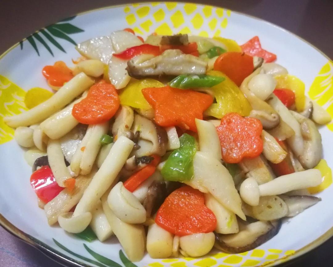 素炒杂菇的做法