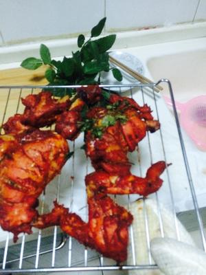 Tandoori chicken 印度烤鸡的做法 步骤3