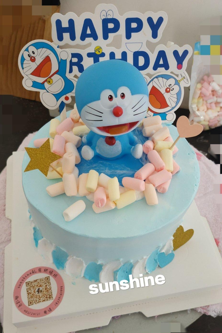 机器猫奶油蛋糕