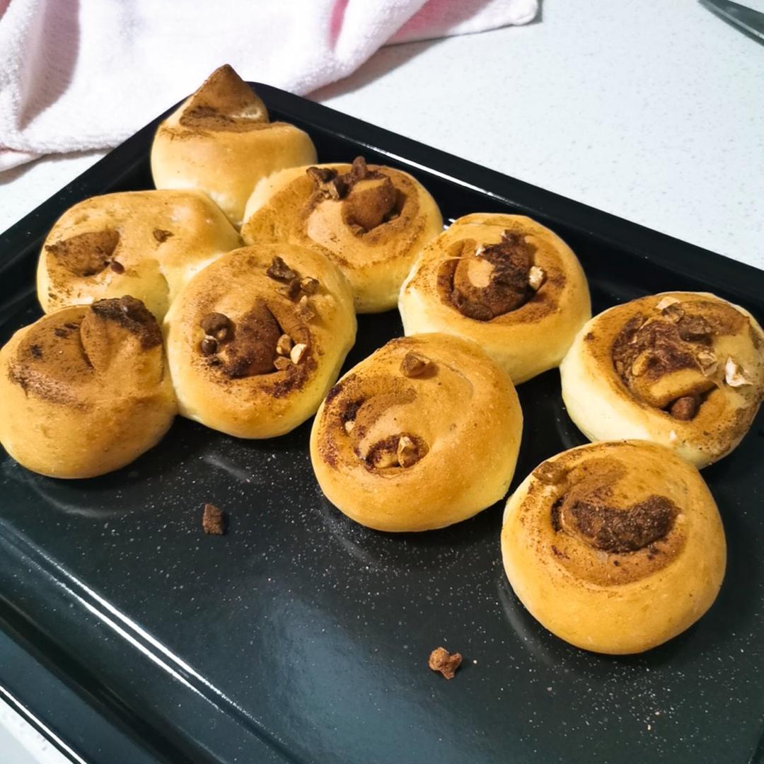 低油低糖版全麦肉桂卷