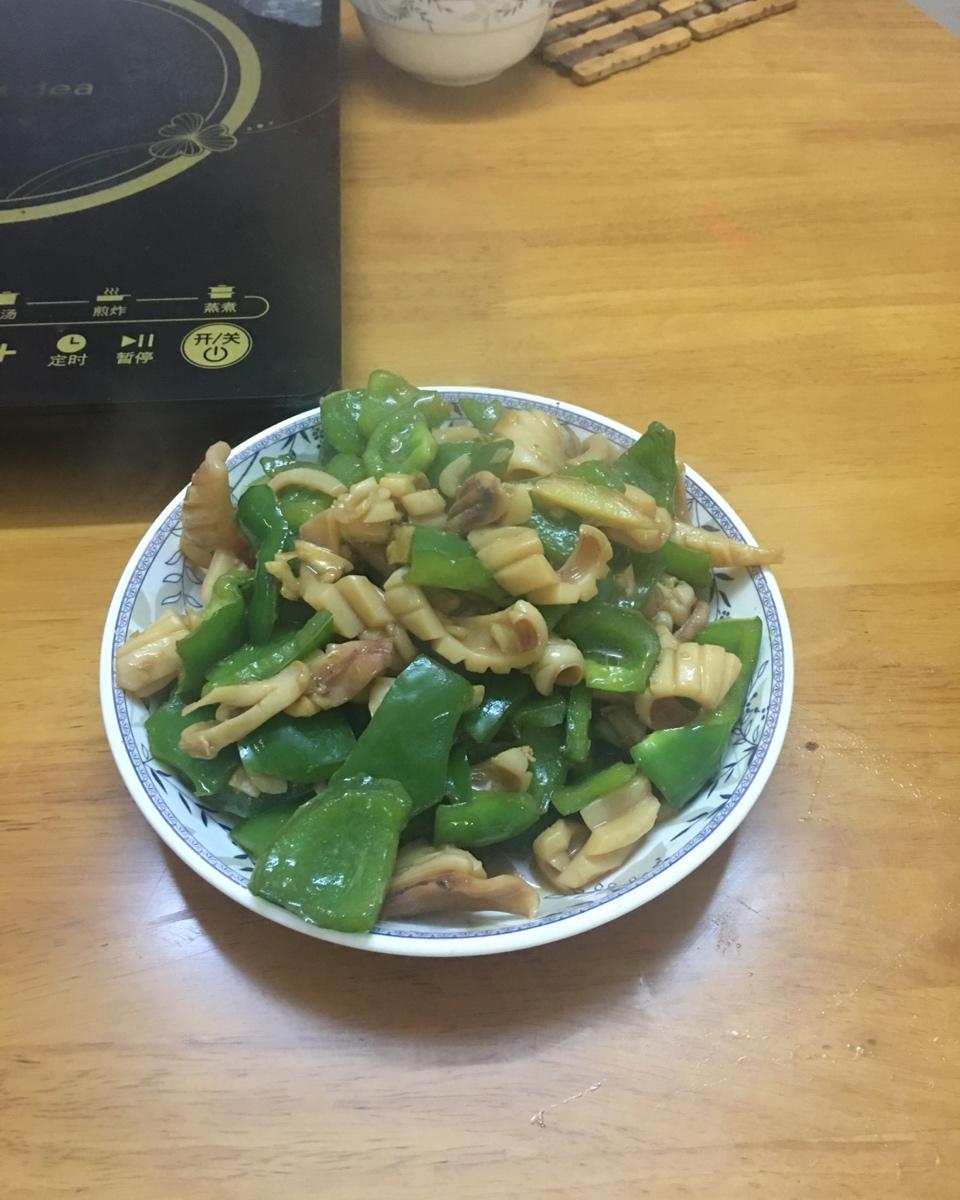 青椒炒鲜鱿