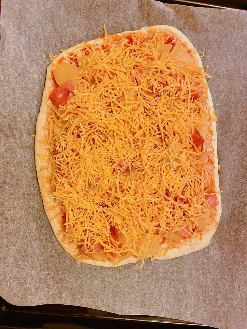 酥脆薄底香浓芝士～夏威夷风情披萨🍕来袭（9寸）