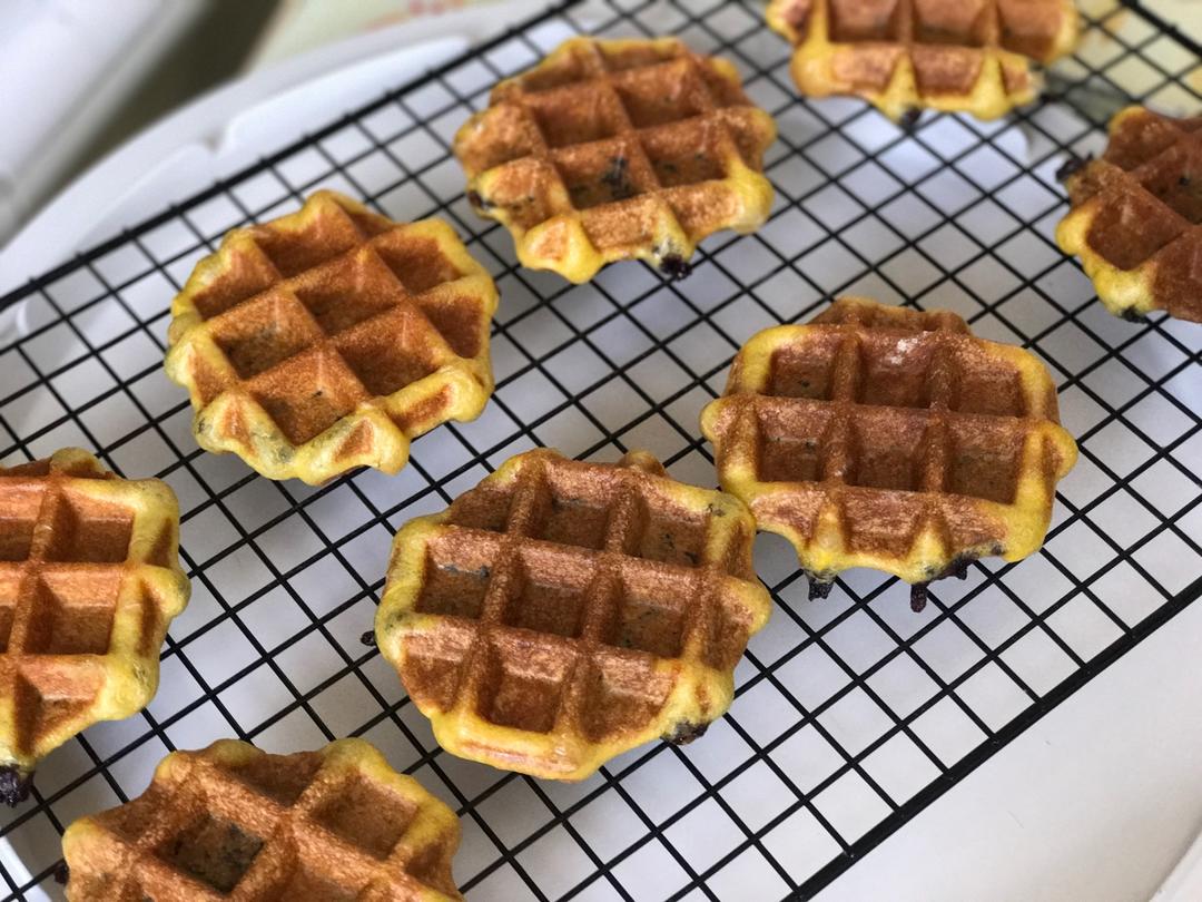 南瓜蜜豆华夫饼