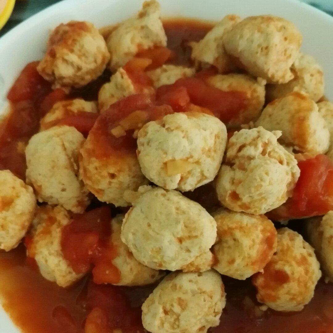 酸酸甜甜【茄汁鸡肉丸】
