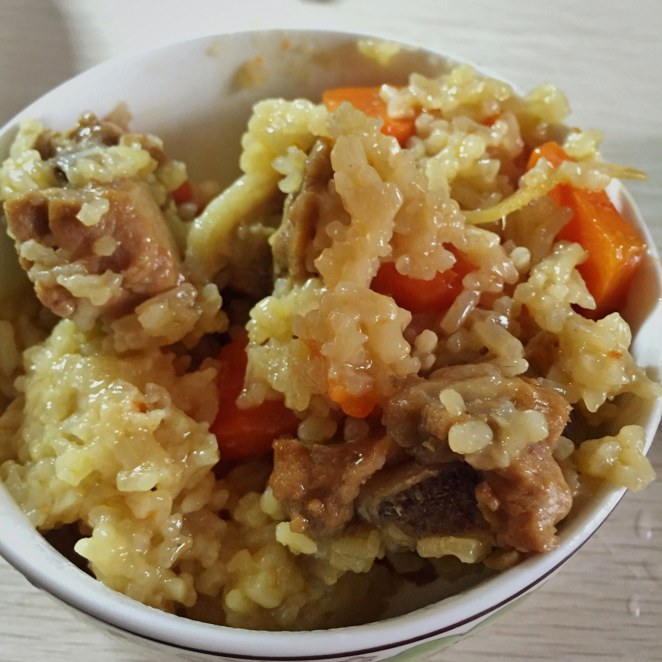 喷香排骨焖饭（爆好吃）