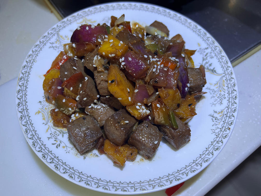 三色牛仔粒