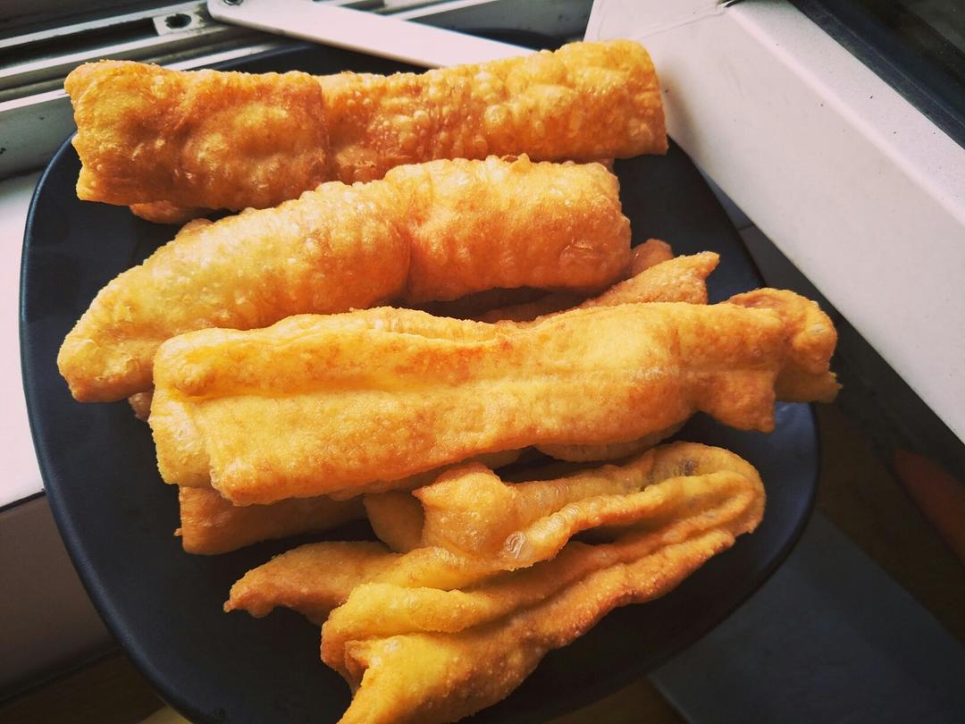 自制无泡打粉油条