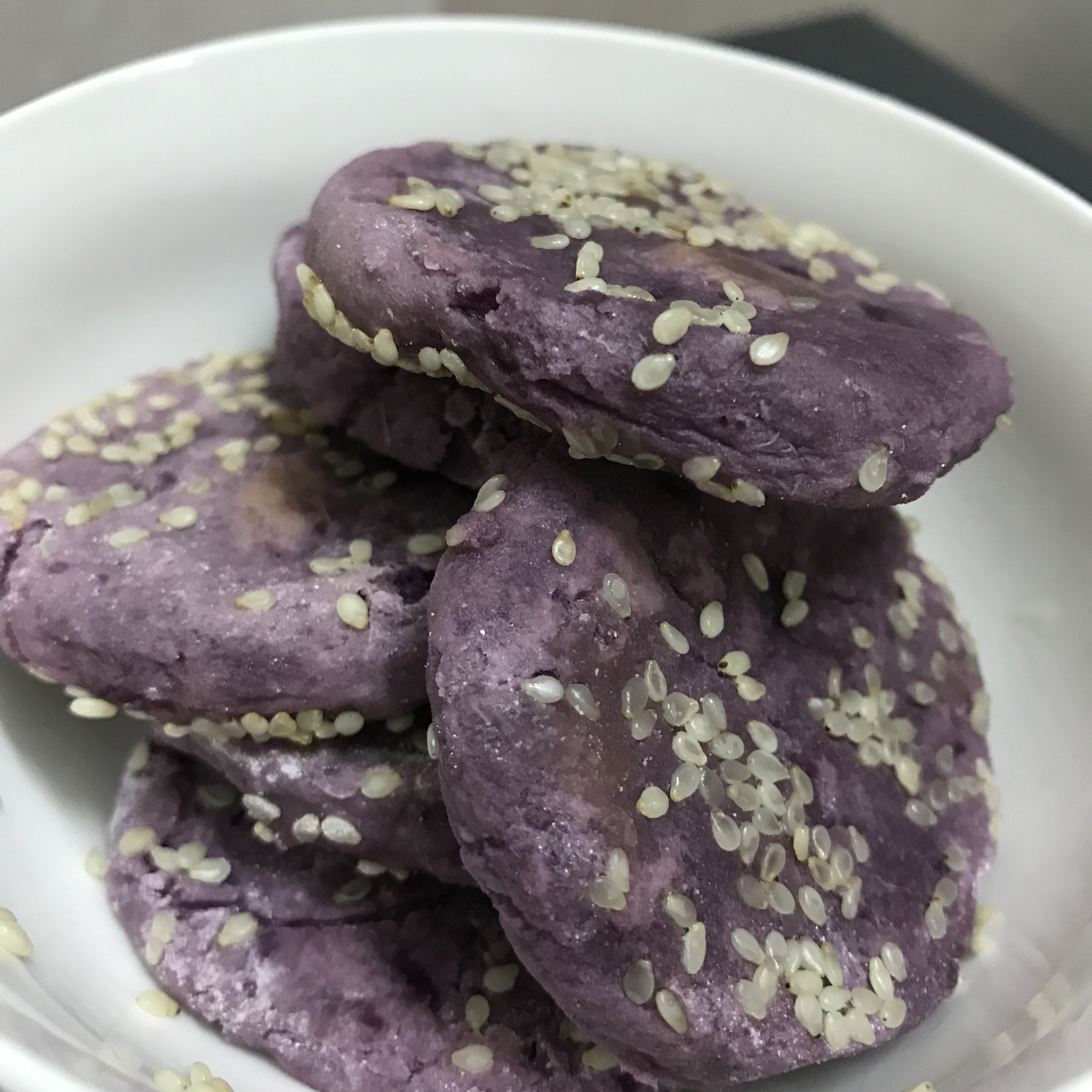 紫薯芋头饼（烤箱版）的做法 步骤7