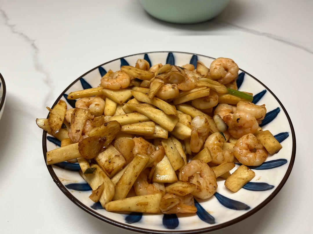 茭白炒虾仁