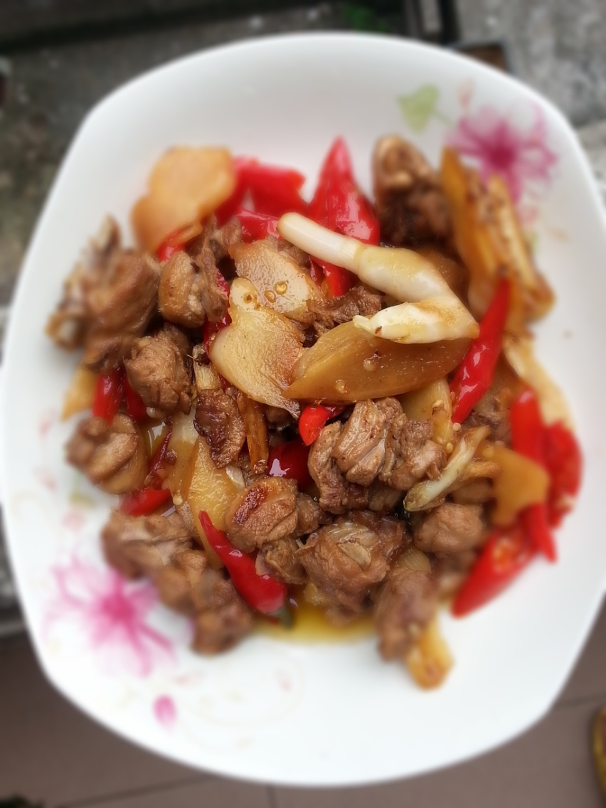 子姜炒鸭