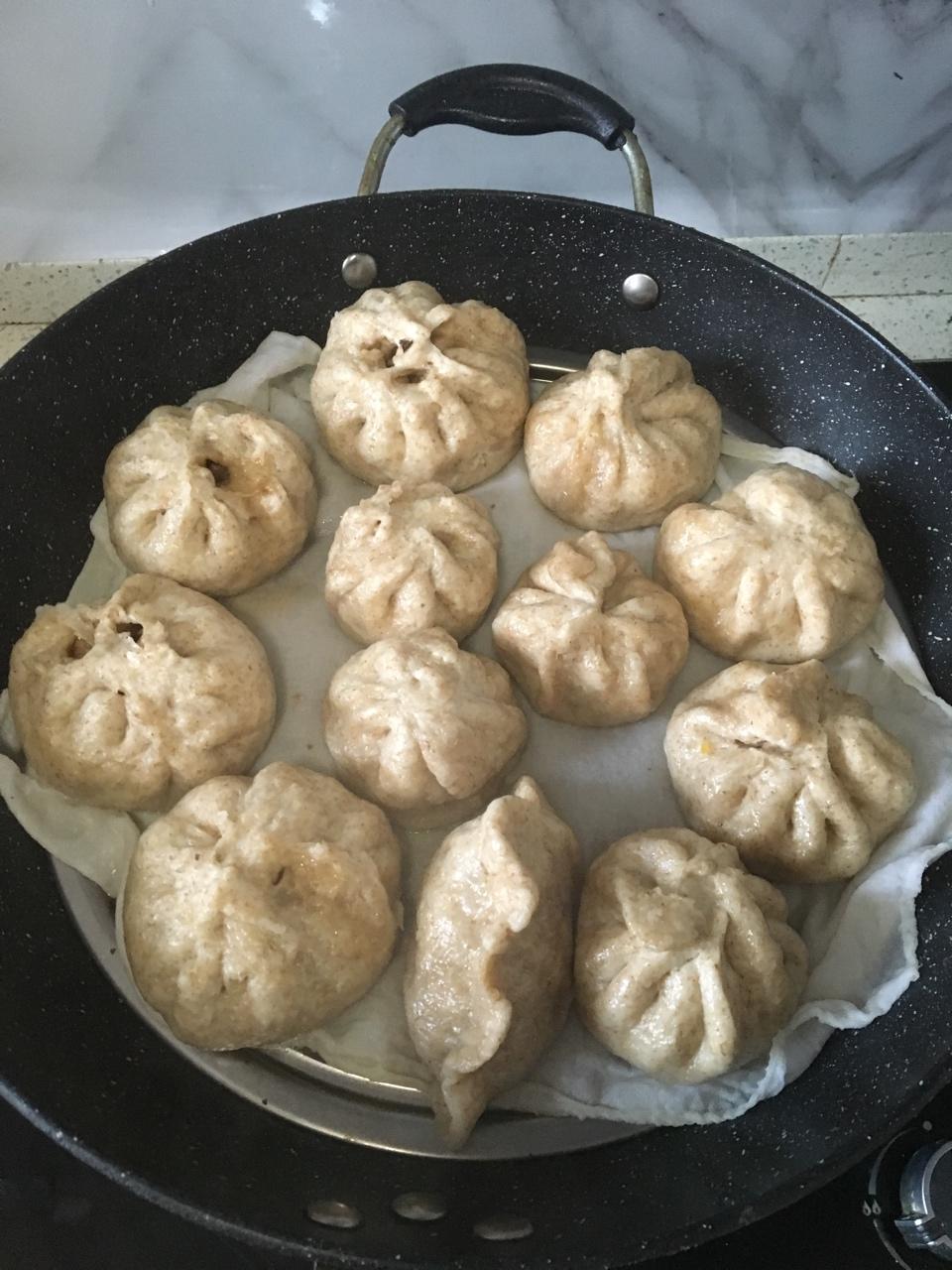 黑全麦无糖馒头
