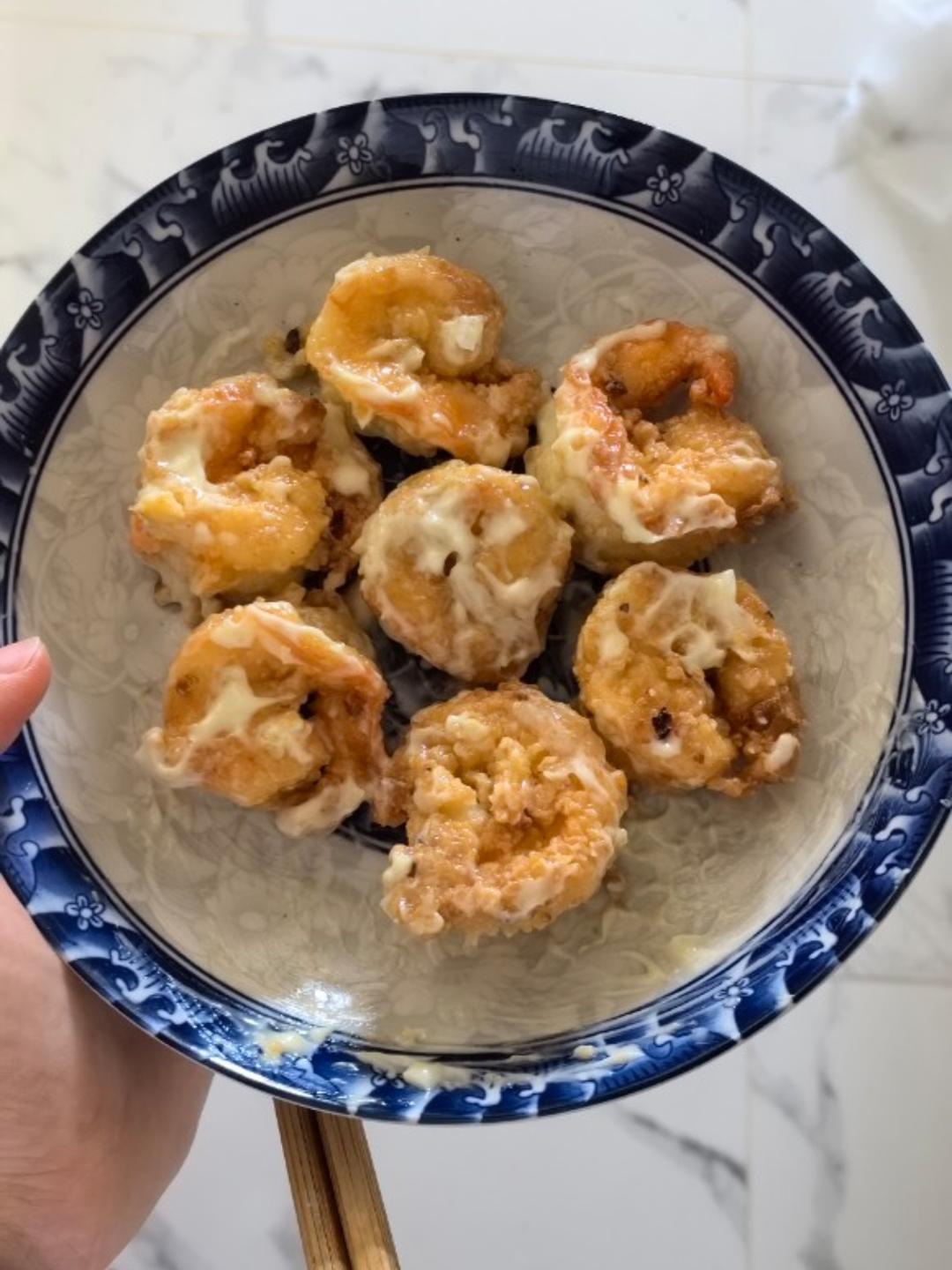 柏悦平替版芥末虾球