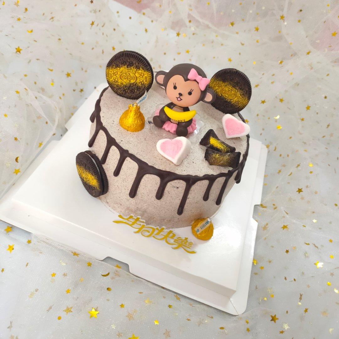 睡觉的猴子生日蛋糕