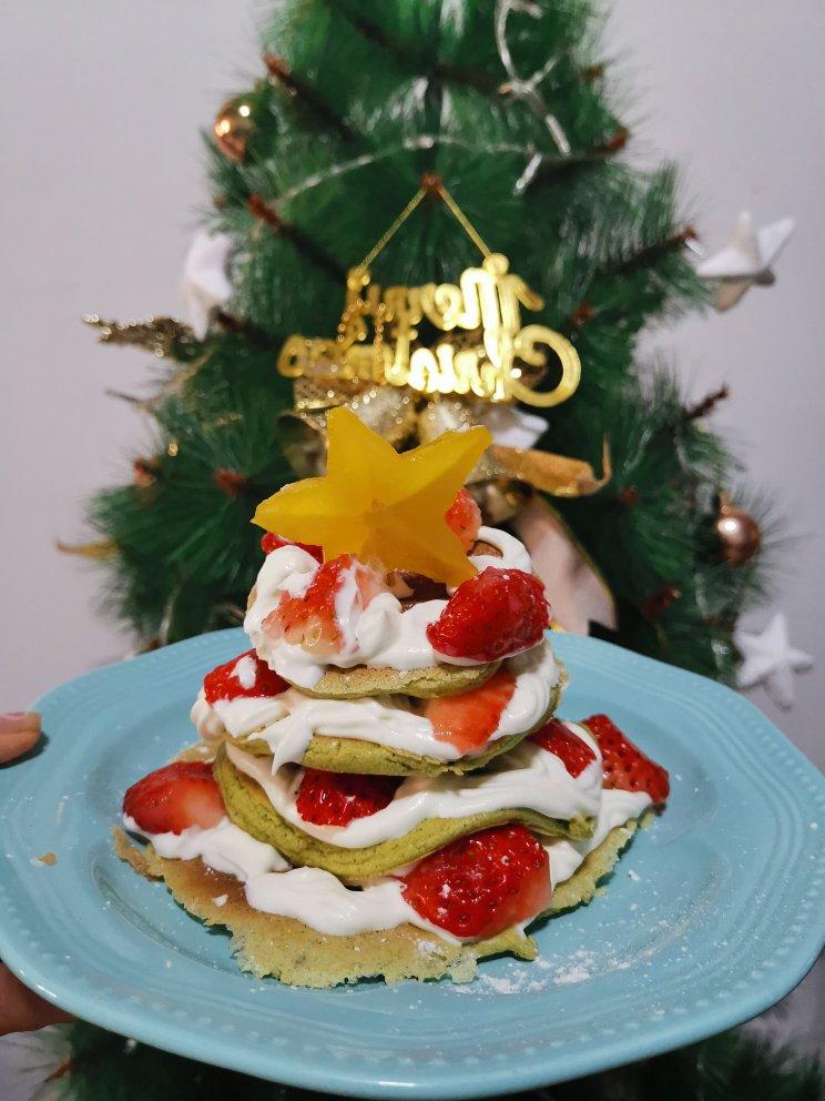 免烤箱❗️高颜值巨好吃的圣诞树松饼蛋糕🎄手把手教你做，让我们一起快乐过圣诞。