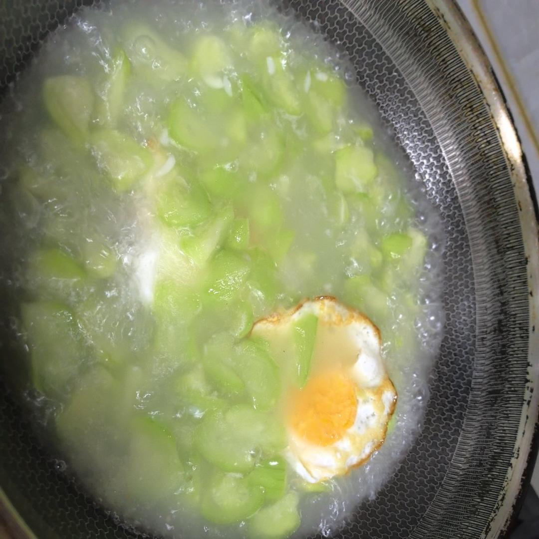 不变色丝瓜汤