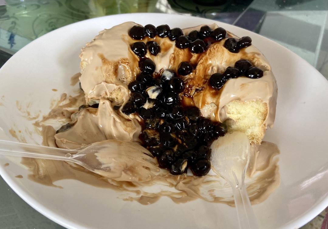 爆浆系列第一辑：黑糖珍珠奶茶蛋糕