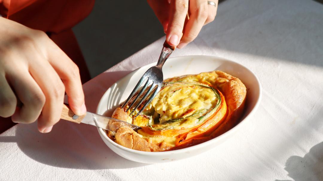 鸡蛋+蔬菜的花样吃法：杂蔬千层烘蛋的做法