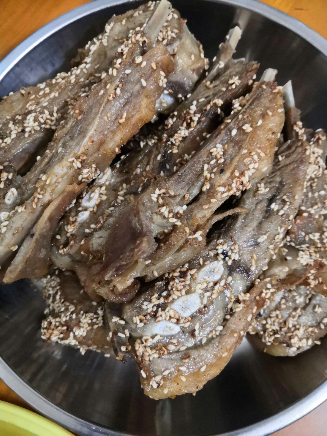 地道蒙餐：烤羊排(家用烤箱版)