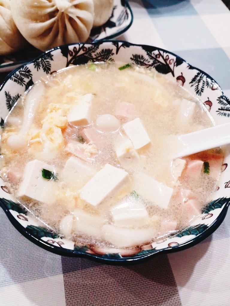 豆腐菌菇汤