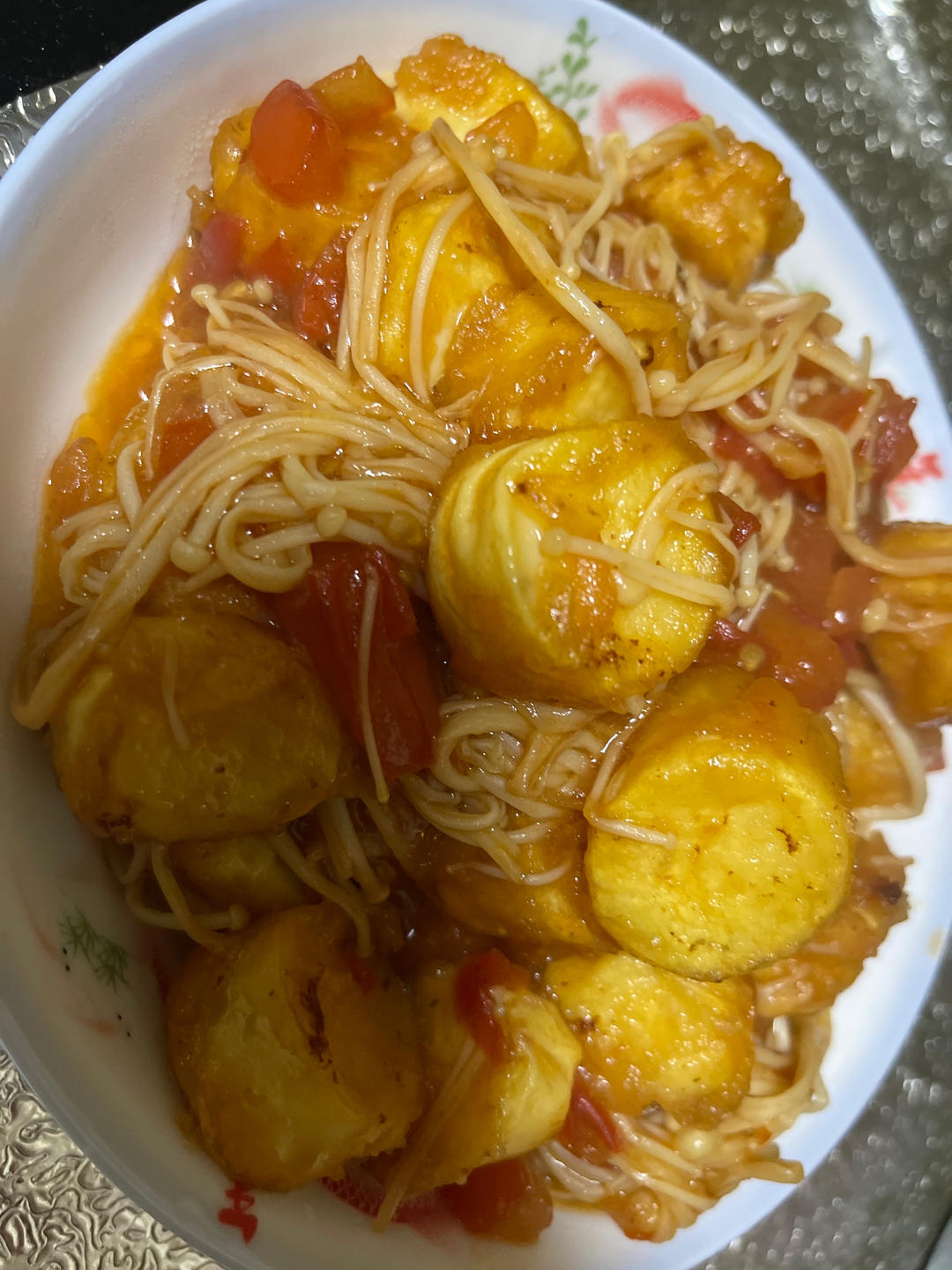 金针菇烧日本豆腐