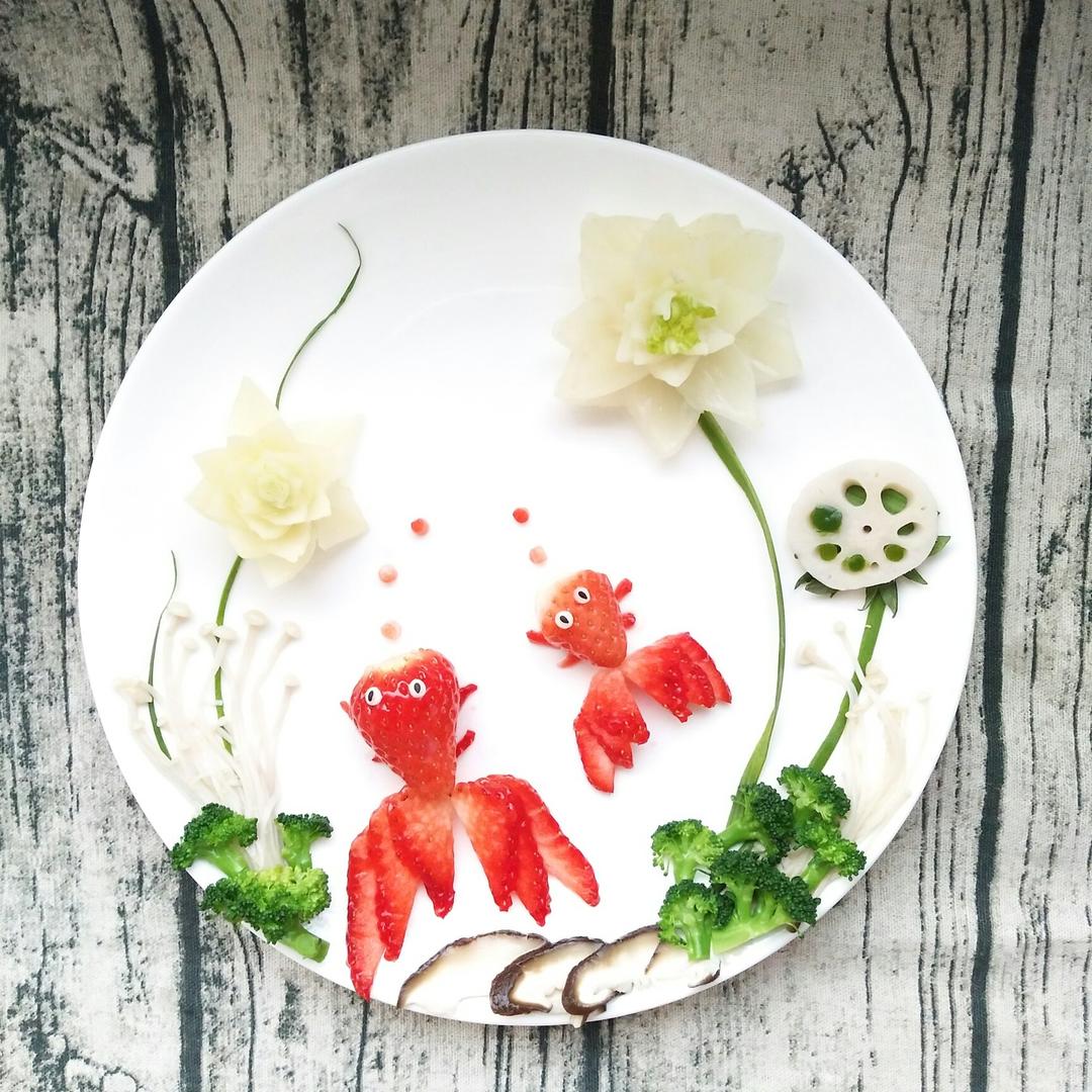 金鱼（草莓创意摆盘）