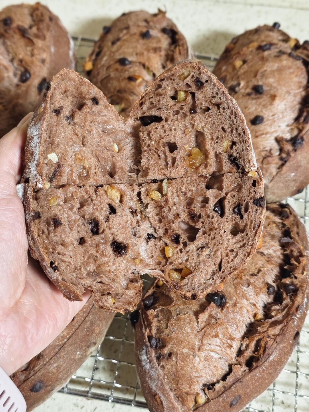 法式橙皮巧克力法棍