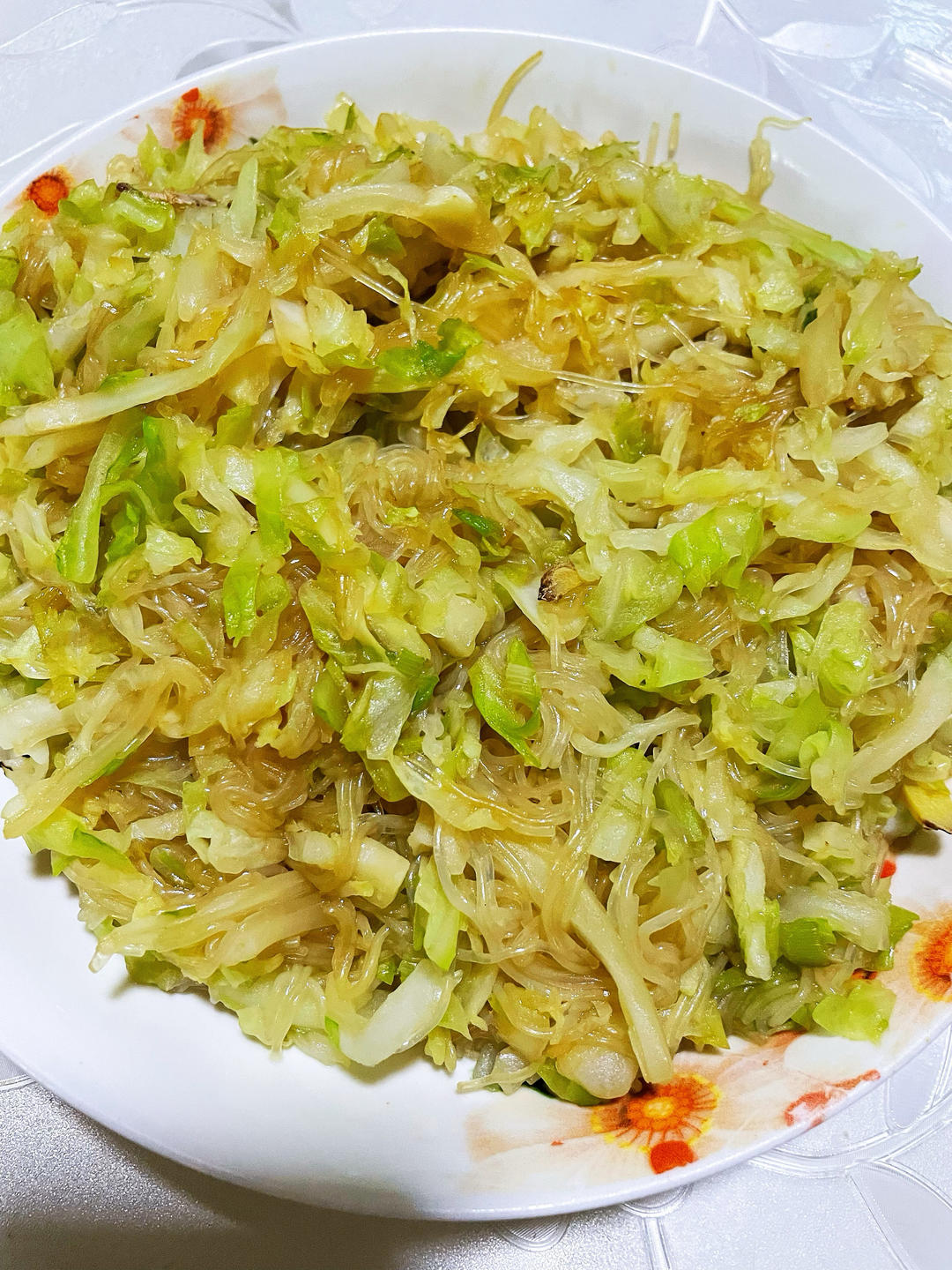 卷心菜炒粉丝 Glass noodles with Cabbage