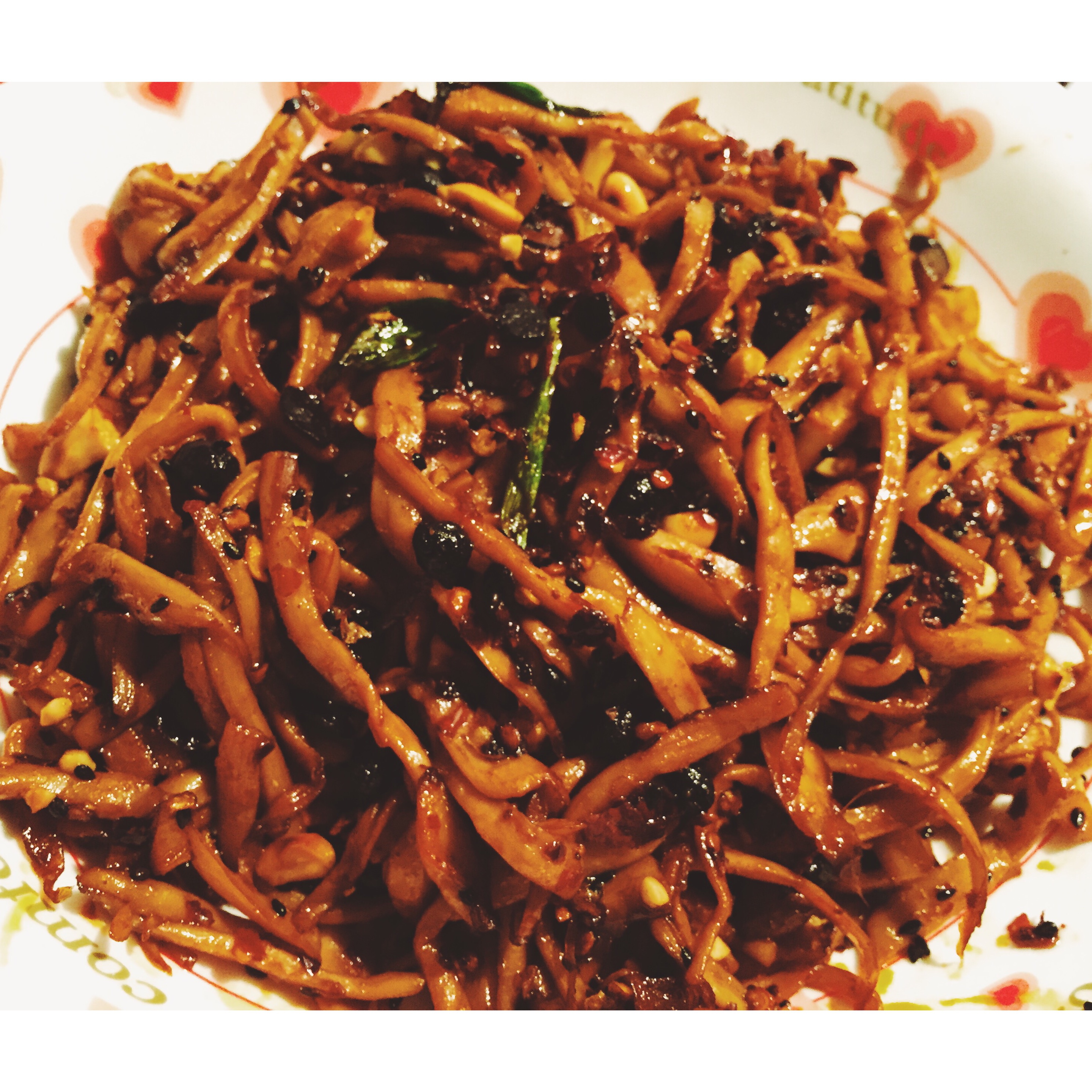 干煸手撕杏鲍菇