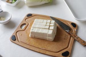 鲜虾豆腐炖白菜【5月北鼎蒸炖锅食谱】的做法 步骤1