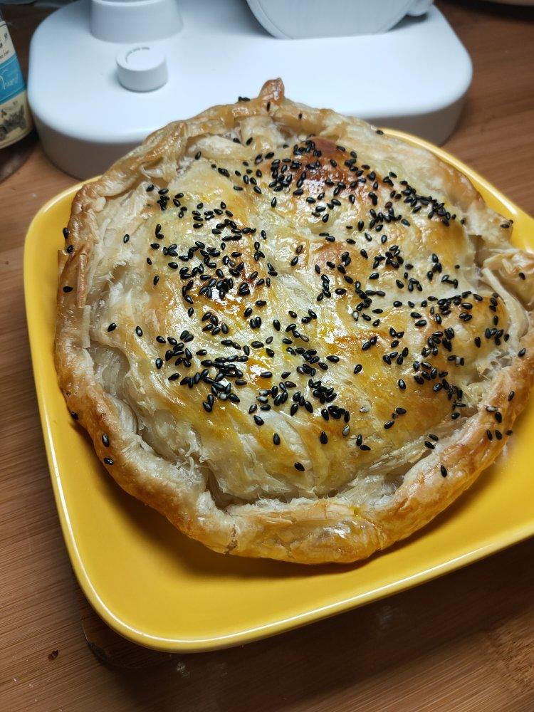 手抓饼版芝士榴莲饼
