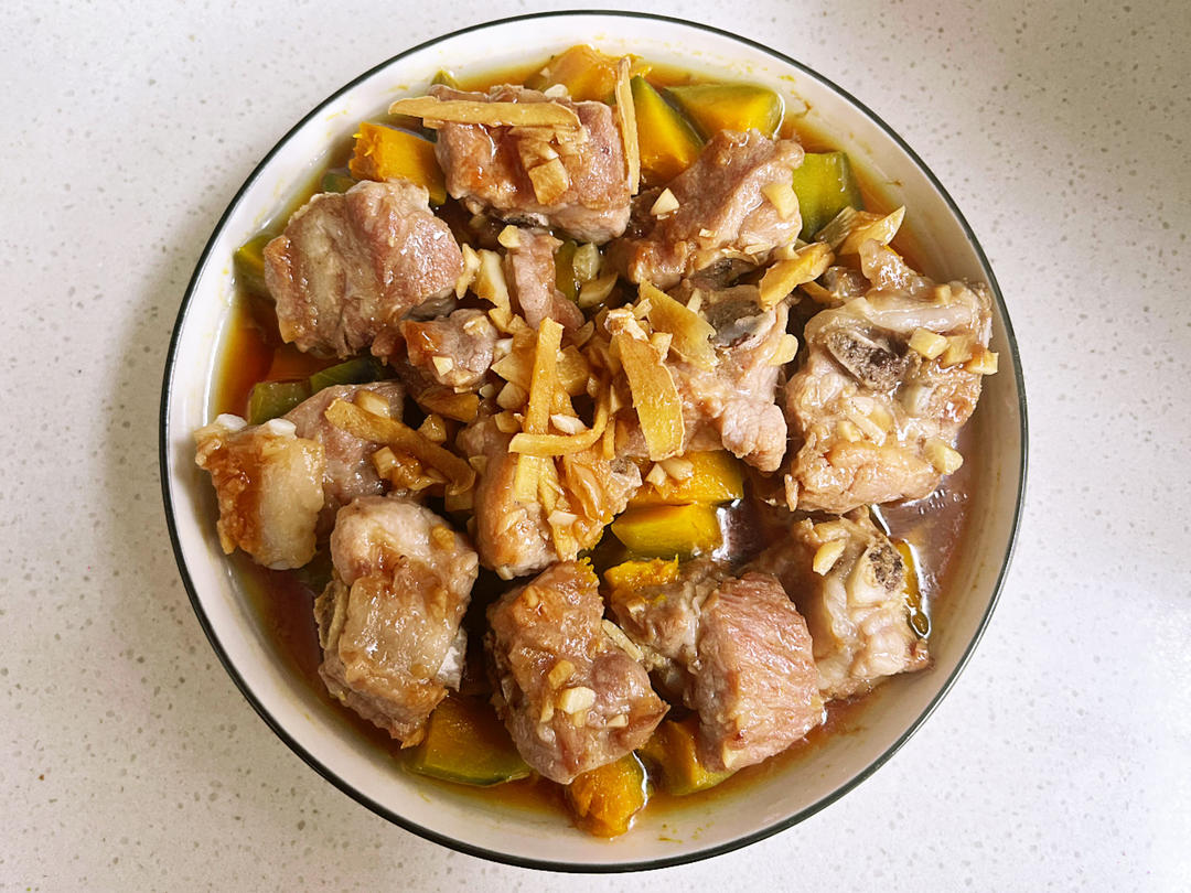 贝贝南瓜蒸排骨的做法