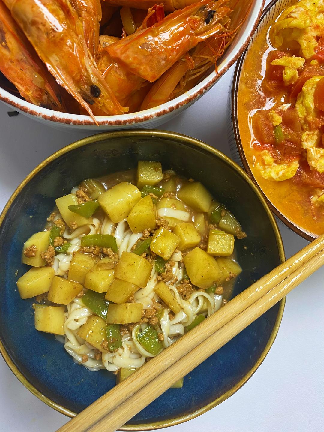 打卤配菜两相宜的土豆肉末卤