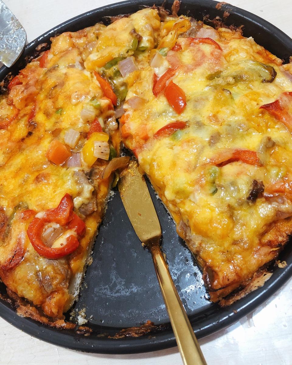 黑椒牛肉厚底披萨