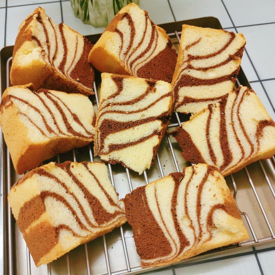斑马纹戚风蛋糕