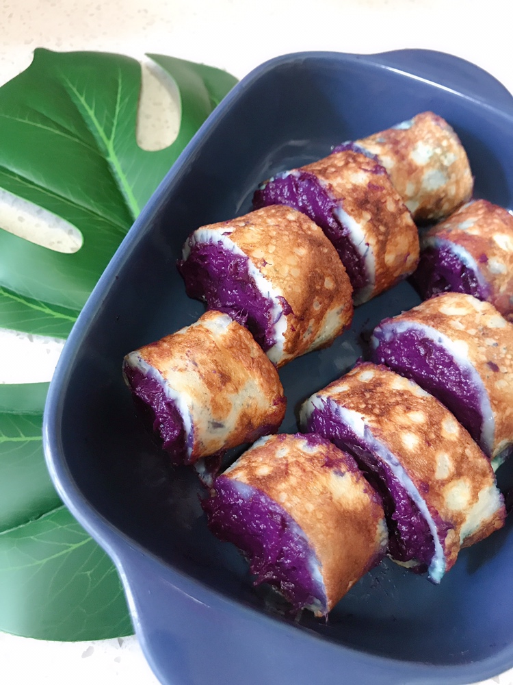 『健康主食』紫薯鸡蛋卷
