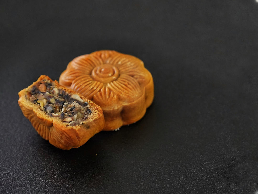 ❗️五仁🥮月饼馅—制作简单快手，口感好，回油快