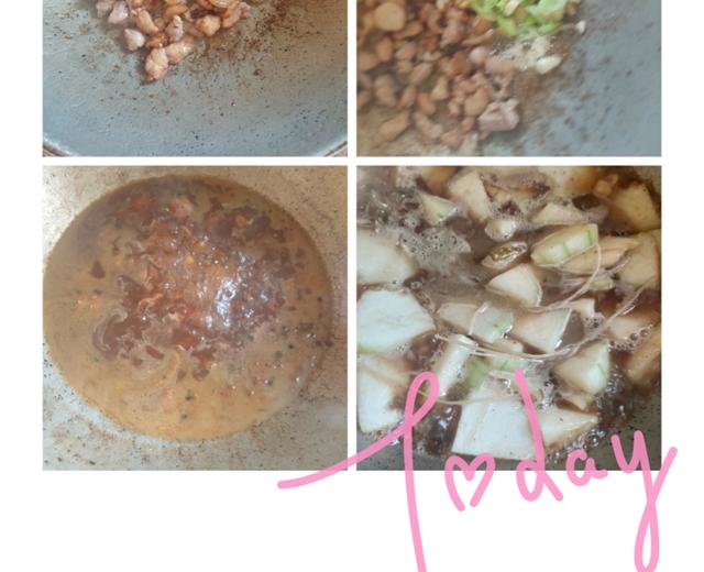 冬瓜粉条炖肉的做法