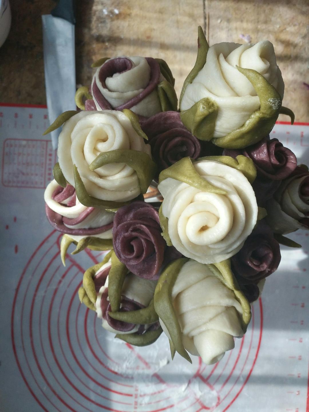 玫瑰花馒头
