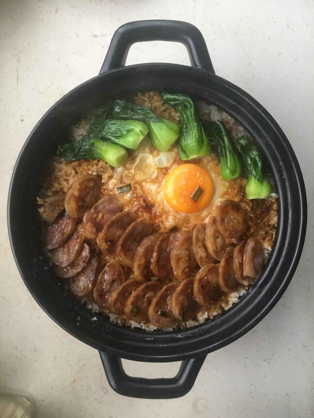 香喷喷的🍲腊肠煲仔饭（砂锅版）超简单神速