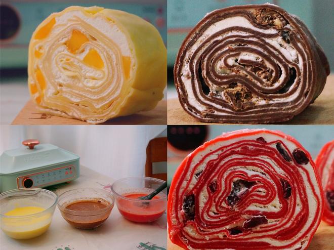 三种口味（原味）（巧克力）（红丝绒）毛巾卷—法格多功能锅的做法