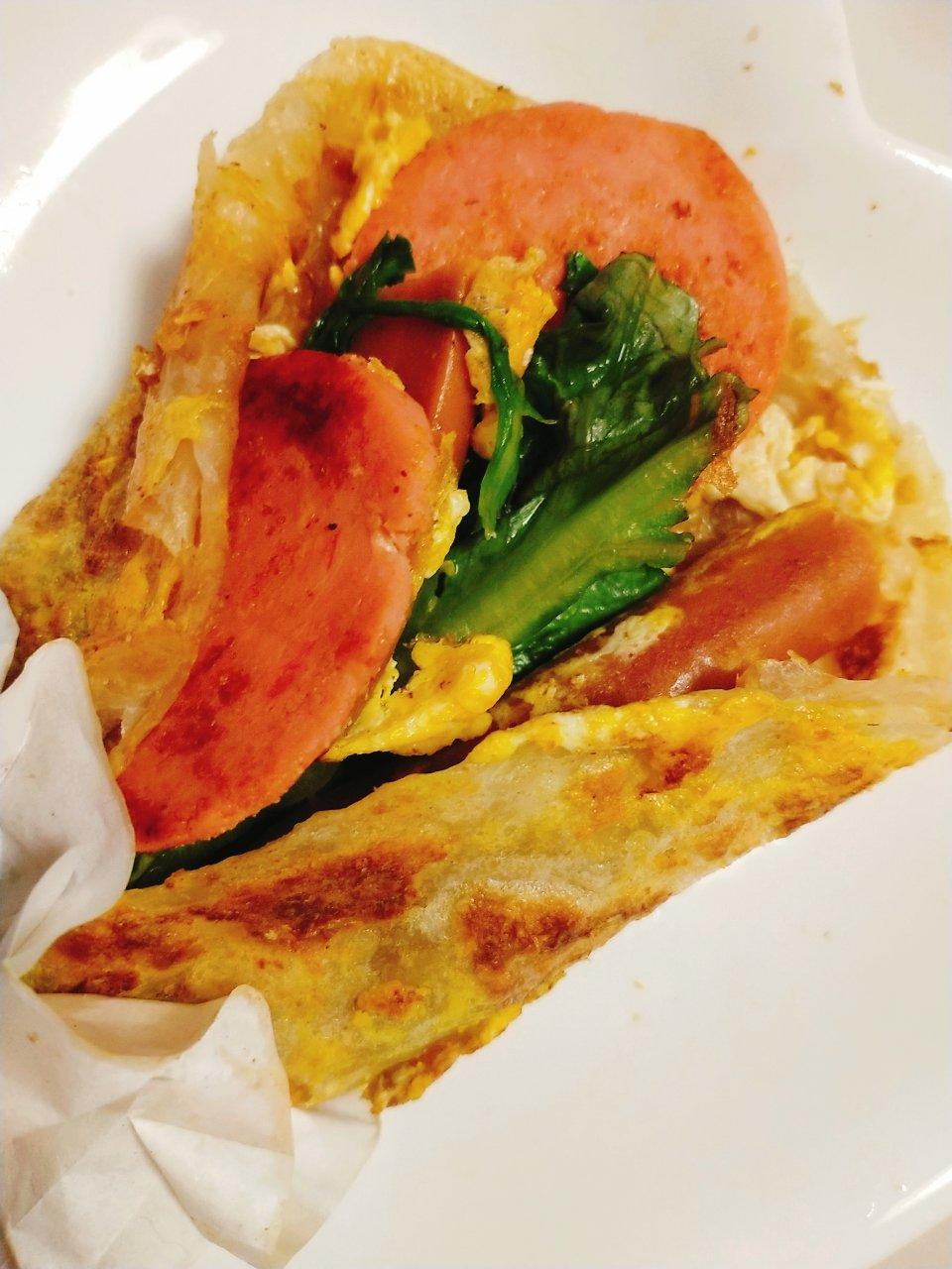 三分钟就可以做好孩子的早餐（手抓饼）