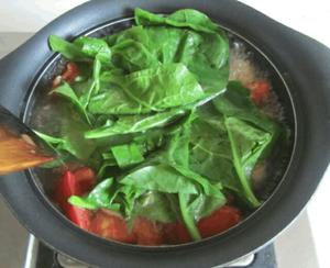 番茄木耳菜肉丸汤的做法 步骤9
